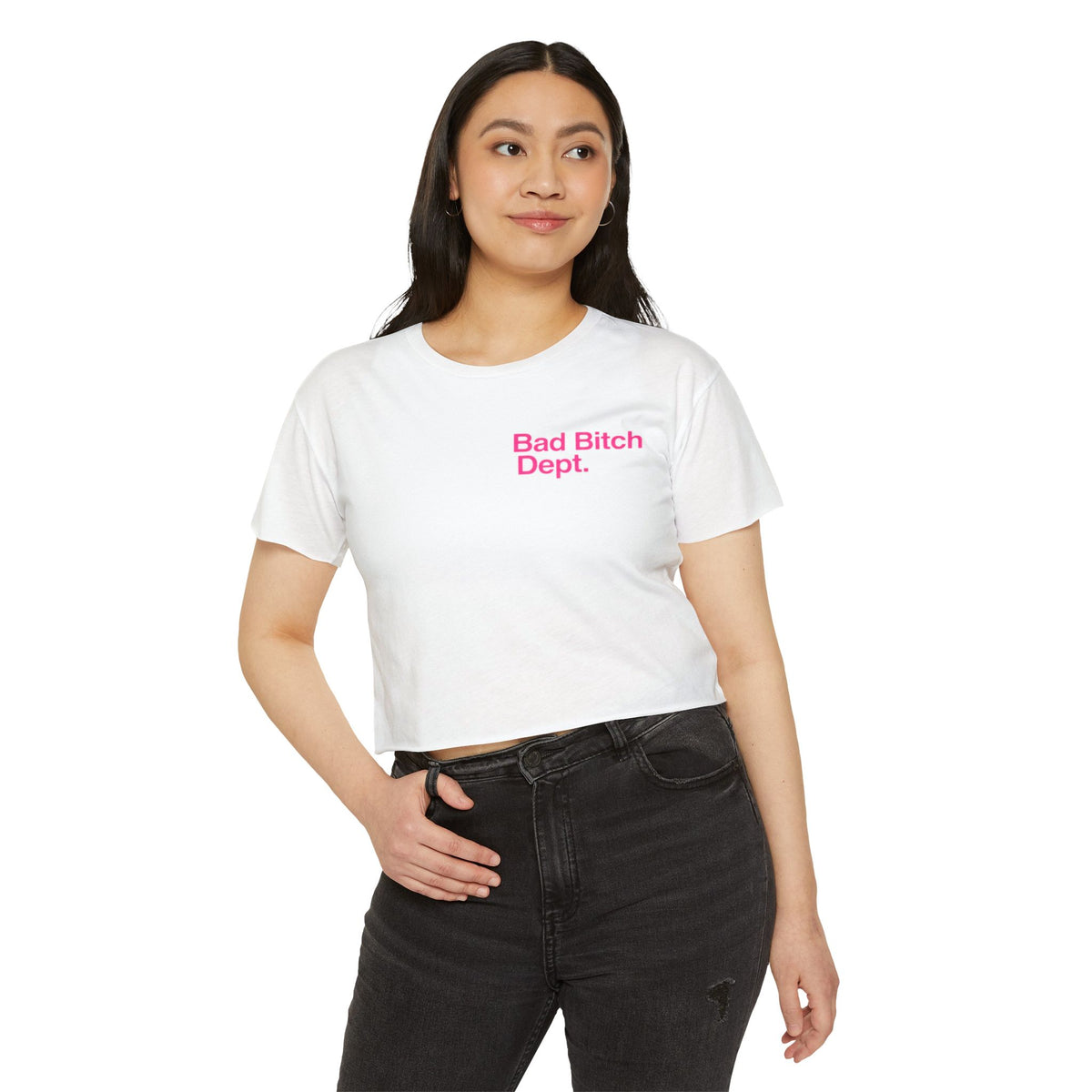 Bad Bitch Dept. Crop Top — Women's Festival Graphic Tee