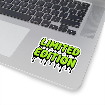 Limited Edition Drip Kiss-Cut Sticker — Neon Green Slime Decal