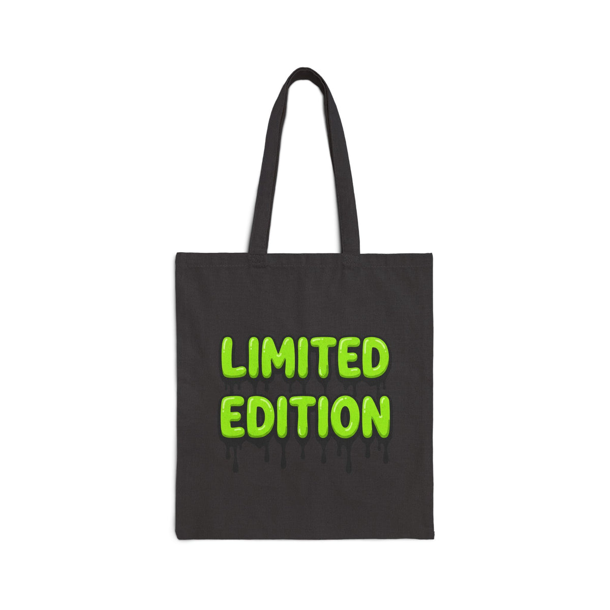 Tote Bag — "Limited Edition" Green Drip Canvas Tote