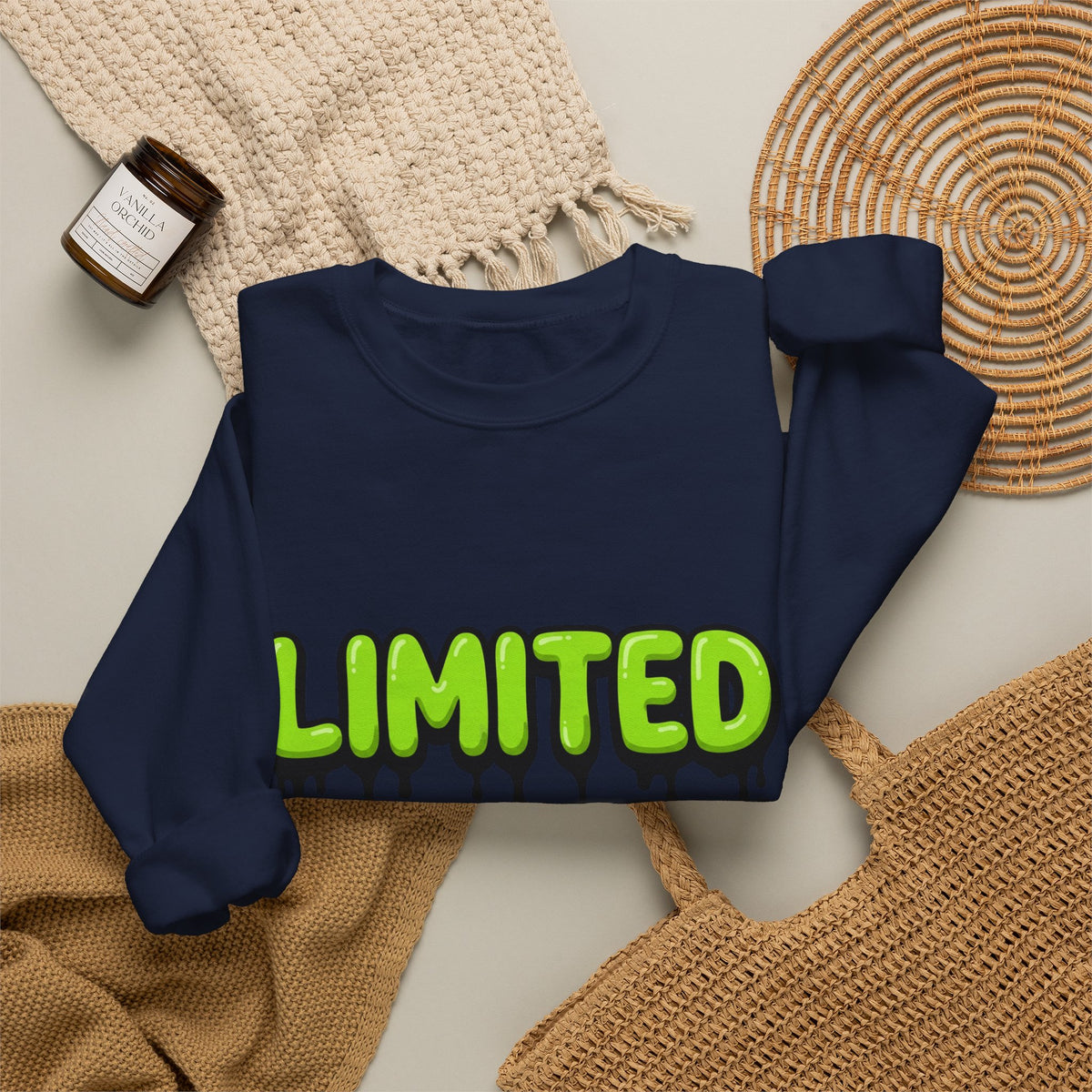 Limited Edition Crewneck Sweatshirt — Green Drip Graphic
