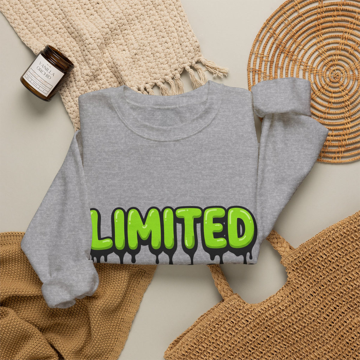 Limited Edition Crewneck Sweatshirt — Green Drip Graphic