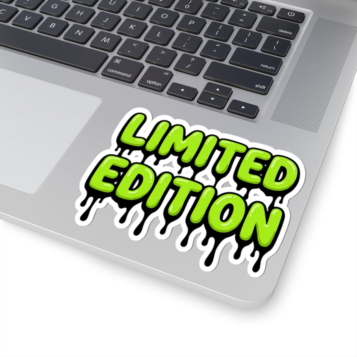 Limited Edition Drip Kiss-Cut Sticker — Neon Green Slime Decal