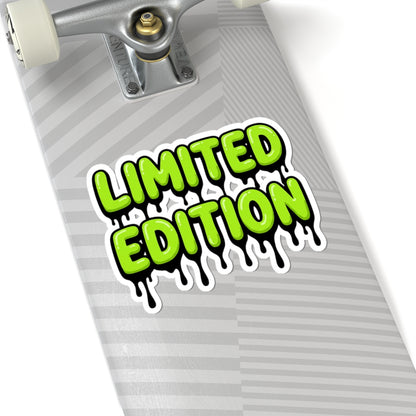 Limited Edition Drip Kiss-Cut Sticker — Neon Green Slime Decal