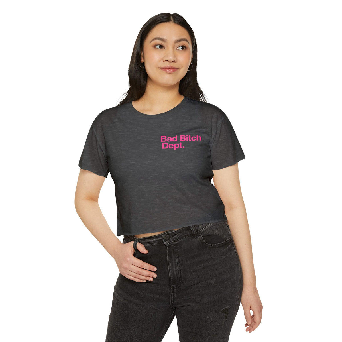 Bad Bitch Dept. Crop Top — Women's Festival Graphic Tee