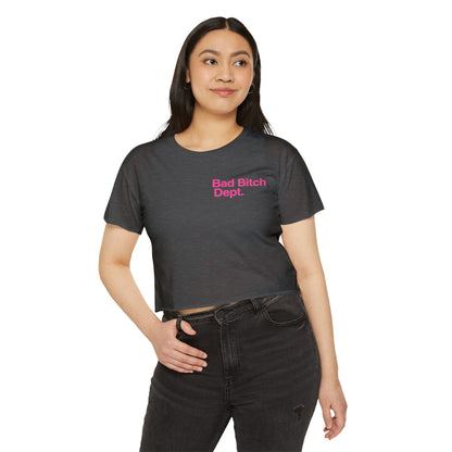 Bad Bitch Dept. Crop Top — Women's Festival Graphic Tee