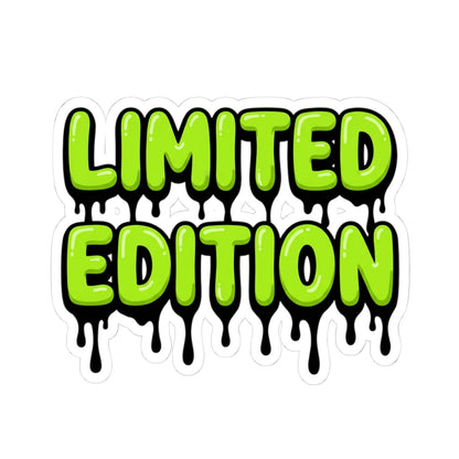 Limited Edition Drip Kiss-Cut Sticker — Neon Green Slime Decal