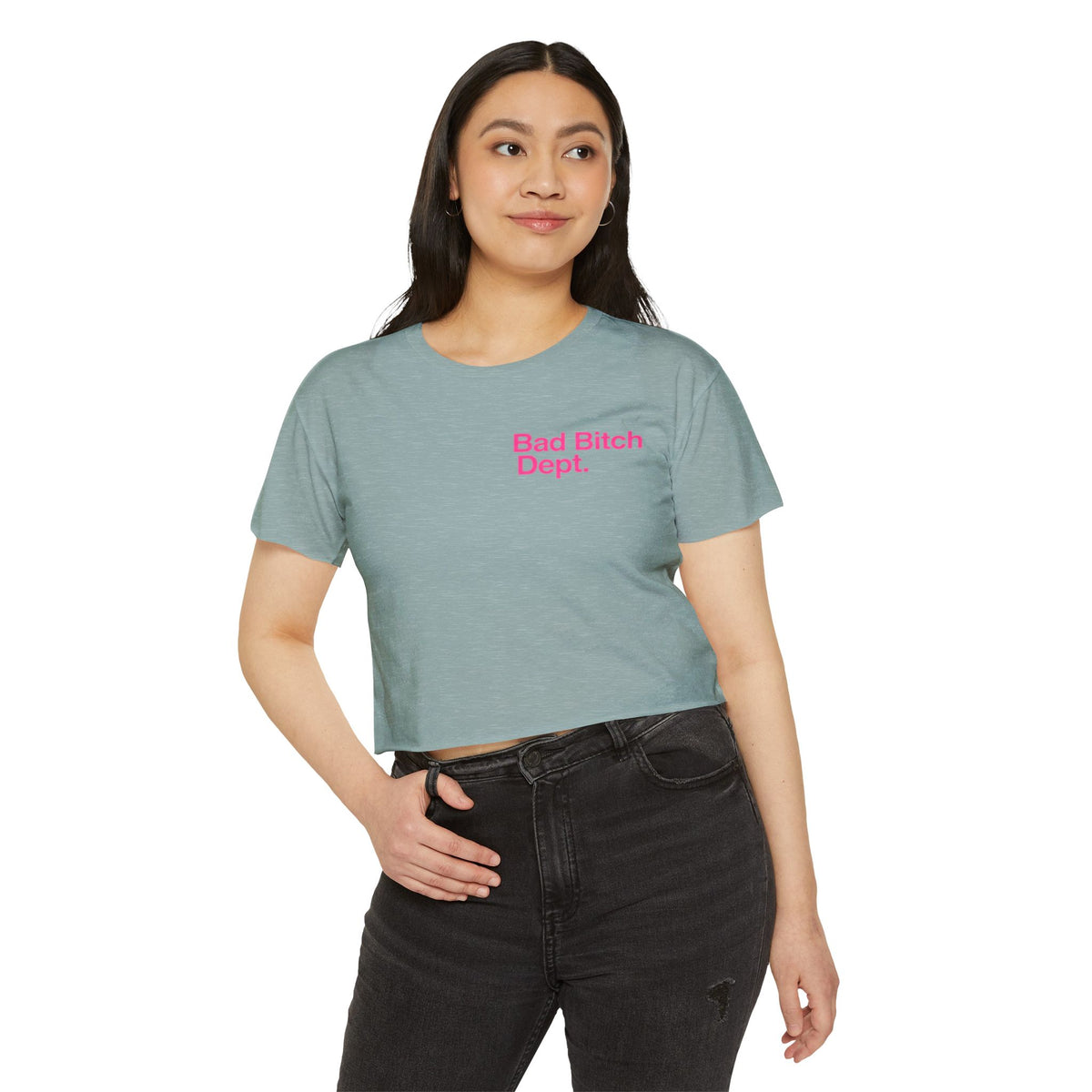 Bad Bitch Dept. Crop Top — Women's Festival Graphic Tee