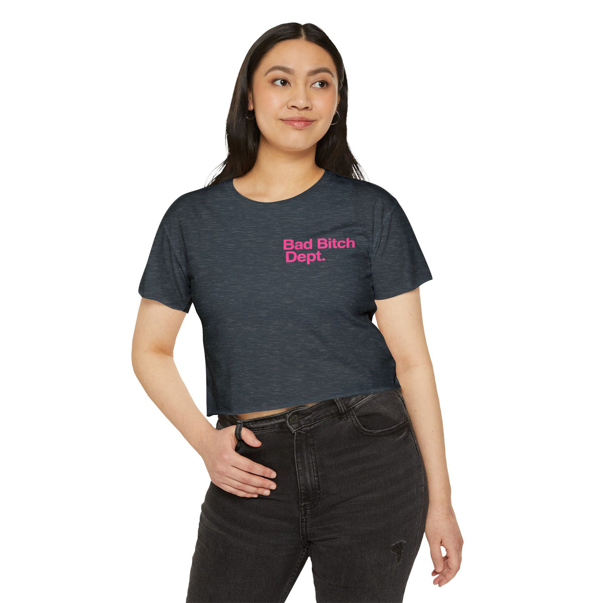 Bad Bitch Dept. Crop Top — Women's Festival Graphic Tee