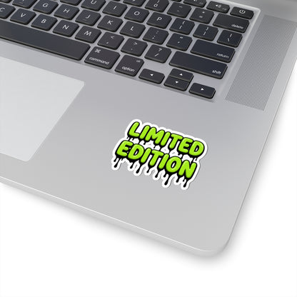 Limited Edition Drip Kiss-Cut Sticker — Neon Green Slime Decal
